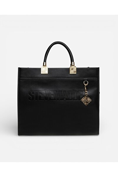 Steve Madden BRICHES BLACK/GOLD Kadın Siyah El Çantası BRICHES