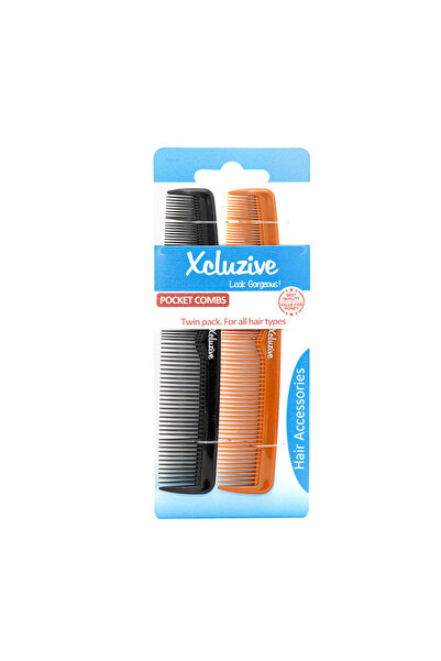 Xcluzive Twin Pack Pocket Hair Combs