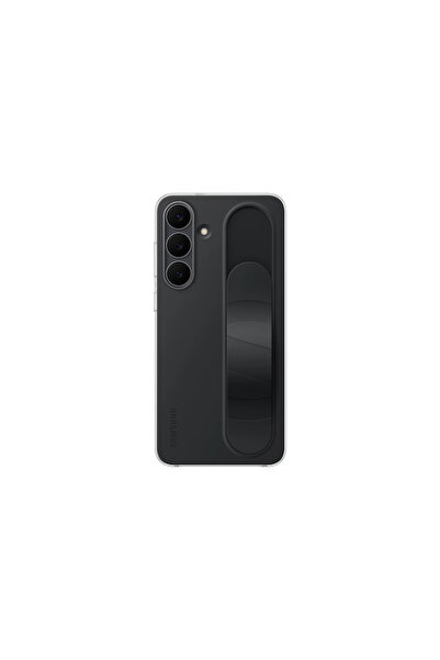 Samsung Galaxy S25 FE Standlı Kordonlu Kılıf Siyah
