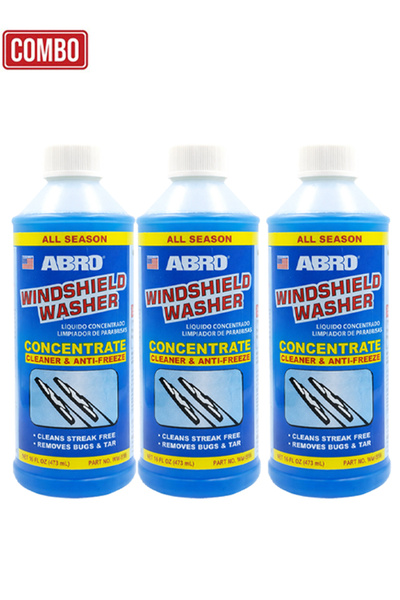 Abro مجموعة من 3 قطع من سائل غسيل الزجاج الأمامي المركز ومنظف ومضاد للتجمد WW...