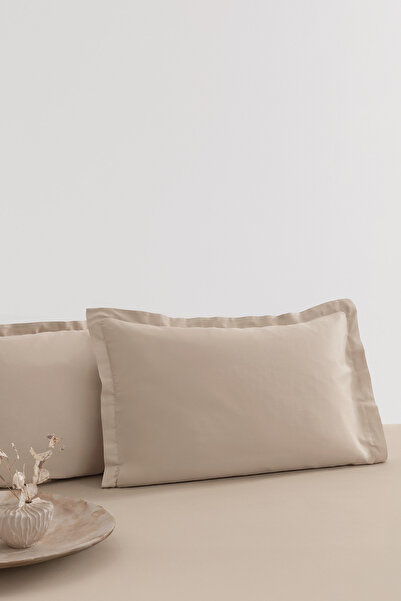 Yataş Nemty Cotton Satin Pillowcase 2 Pieces - Beige