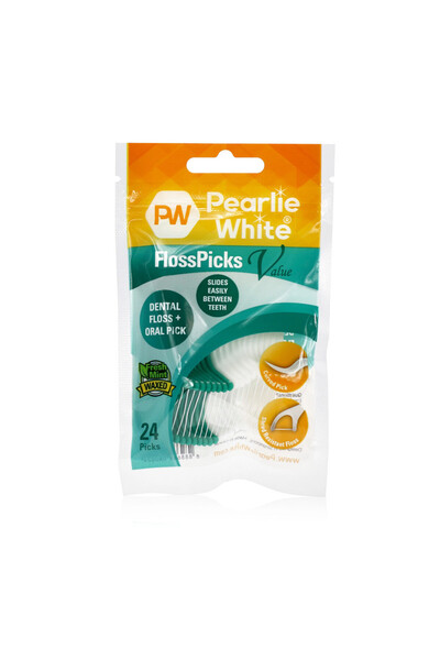 Pearlie White Flosspicks 24S