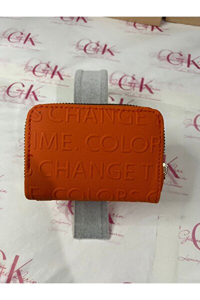 GK GAMZELİRENKLERİM LUXURY FASHION&ACCESSORIES Embossed Writing Wallet Mini -...