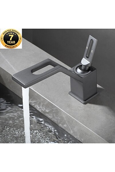 OEM صنبور حوض الحمام طراز جديد لون أنثراسايت مستورد مع ضمان 7 سنوات