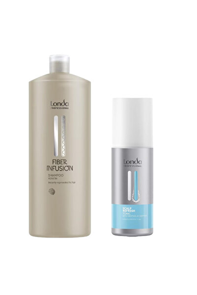 Londa Professional Set Sampon Care Fiber Infusion 1000 ml Tonic Care Stimulat...