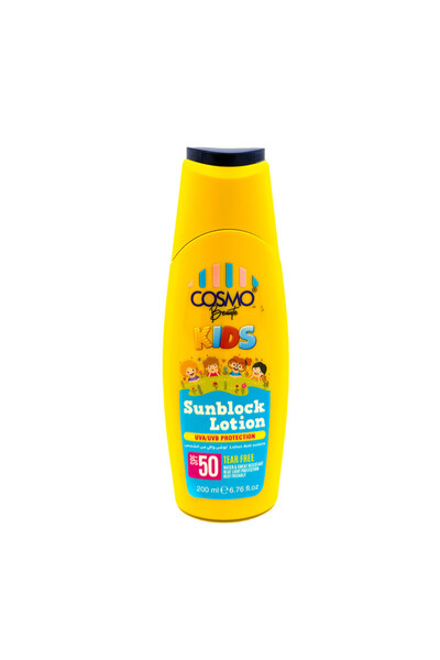 Cosmo لوشن واقي من الشمس للأطفال من بيوتي، عامل حماية من الشمس 50، 200 مل