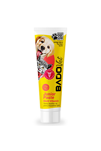 BadoVET Pastă multivitamine pentru pisică și câine Junior, BadoVet, 100 g, su...