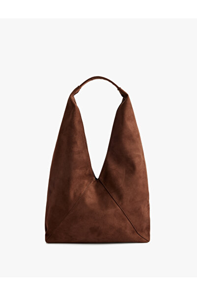 Koton Τσάντα ώμου με ασύμμετρη όψη από σουέντ