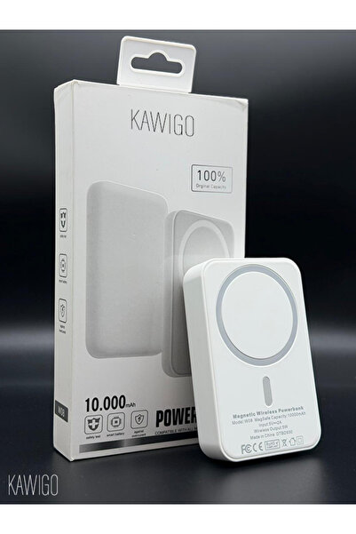 kawigo 10000 mAh Manyetik Kablosuz Powerbank Gerçek Kapasite Powerbank