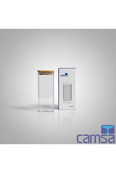 Queen’s Kitchen Bamboo Lid Jar 6 X 15 cm