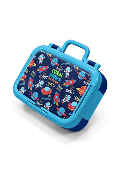Coral High Παιδικό κουτί φαγητού από ανοξείδωτο ατσάλι σε σκούρο μπλε χρώμα μ...
