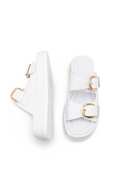 DELSOLERA Women's Lightweight, Stylish, Comfortable Slippers with Buckle Deta...