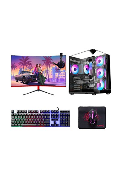 TURBOX Tx8960 i5 8400 16GB Ram 1TB SSD 4GB GTX1050 Ti 23.8 inç FHD Curved Oyu...