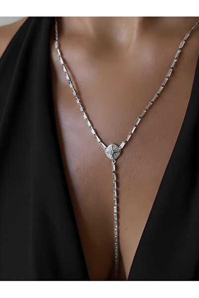 DD accessories Zirkon Taşlı Y Kolye