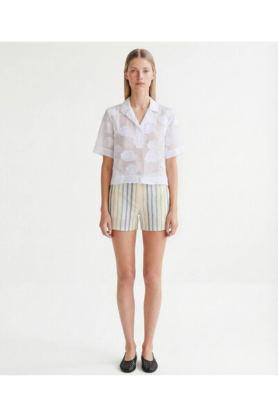 Yargıcı Regular Gömlek Yaka Kısa Kol Bluz