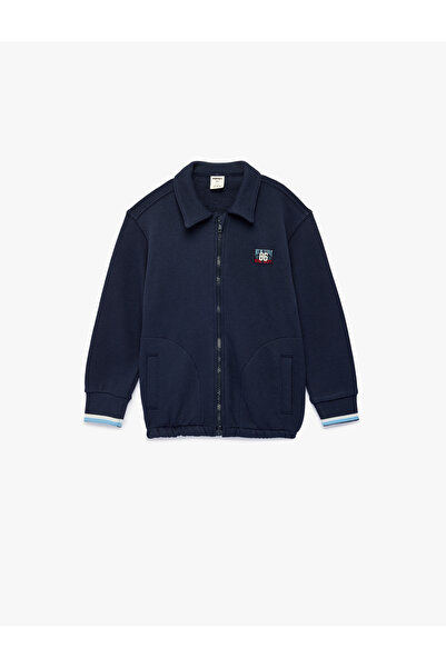 Koton Hanorac supradimensionat din bumbac, cu buzunare, mâneci lungi, guler p...