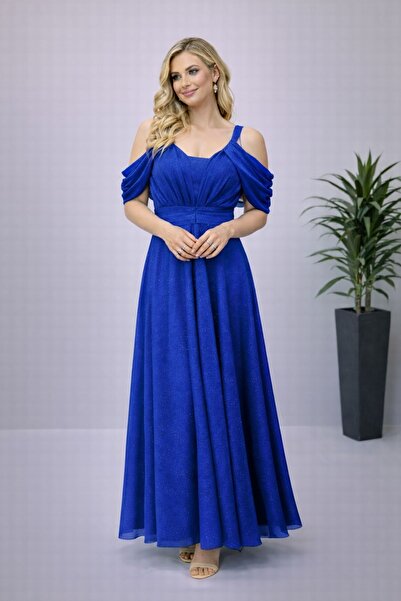 HİRAMİR Kadın Yeni Sezon Simli Abiye Elbise YZ2515
