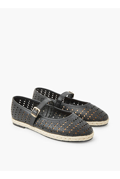Peppermint Women Perforated Design Mary Jane Shoes