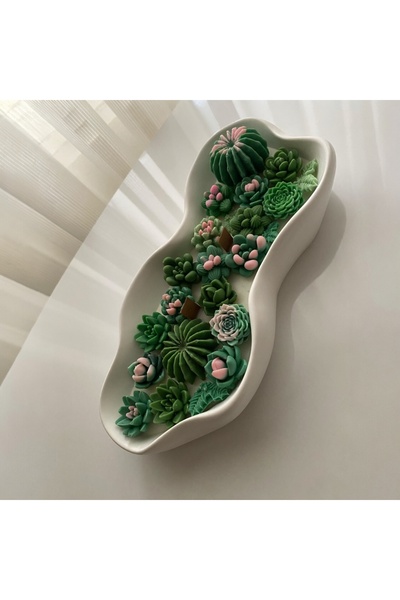 NO BRAND Vanilya Kokulu Mum- % 100 Doğal Soya Mumu El Yapımı Premium Kolleksiyon