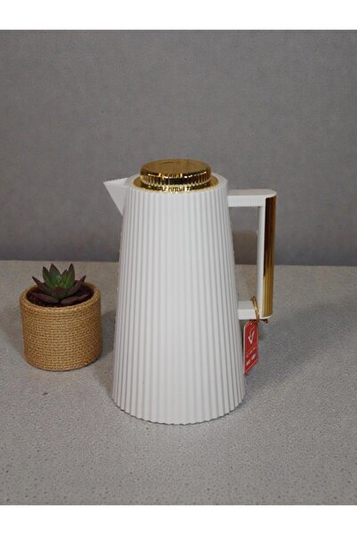 WDA 1.0L Thermal Coffee Pot Vacuum Flask – Heat & Cold Retention Wooden Handle