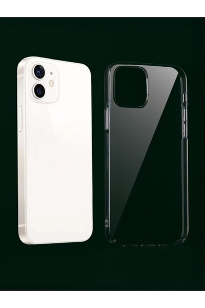 Paladyum Case Non-Yellowing Transparent Hard Cover Compatible with iPhone 12 ...