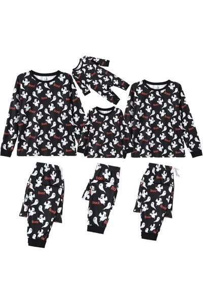 NO BRAND Halloween Family Pajamas Set Long Sleeve Pumpkin Skeleton Halloween ...
