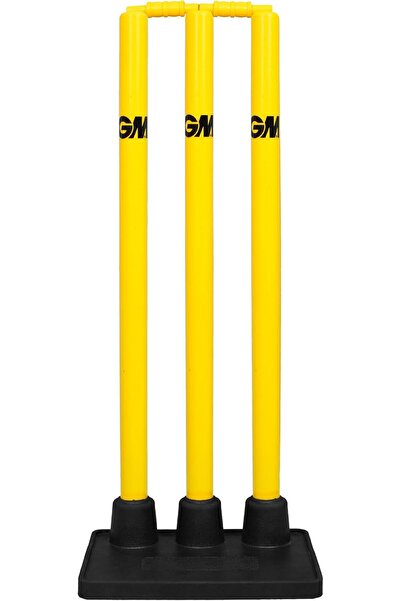 GM Plastic Cricket Stumps Set with Rubber Base, Multi color, 1602332