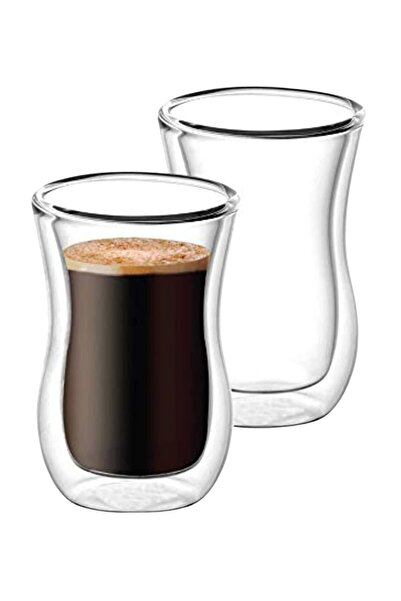 Blackstone أكواب زجاجية مزدوج الجدار، مناسبة للإسبريسو والقهوة العربية، طقم م...