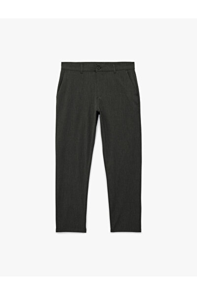 Koton Regular Fit Buttoned Pocket Viscose Blend Fabric Trousers