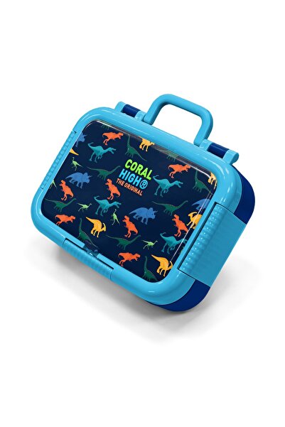Coral High Παιδικό κουτί φαγητού από ανοξείδωτο ατσάλι με μοτίβο δεινοσαύρων ...