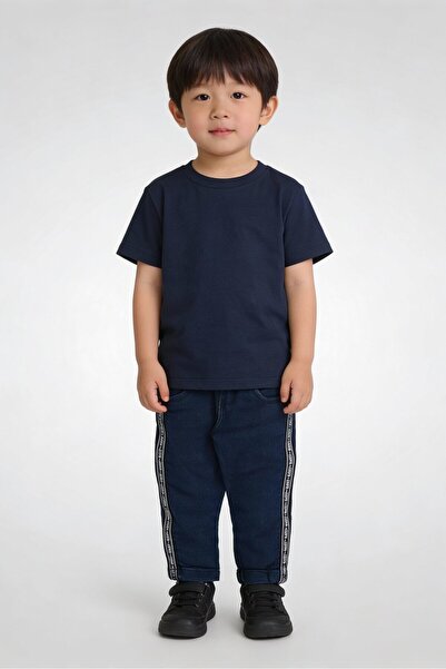 U.S. Polo Assn. Toddlers Boy Brand Logo Jeans, Blue