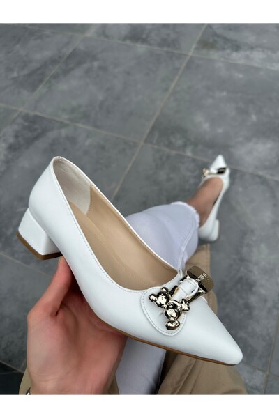Celira White Women's Heeled Shoes