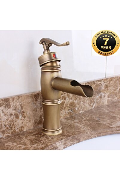 OEM صنبور حوض الحمام بلون عتيق بتصميم شلال جديد وعصري، مستورد مع ضمان 7 سنوات