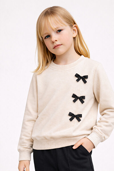 Beka Kids Κοριτσίστικο σετ φόρμας με λεπτομέρεια από κορδέλα, άνετο και απλό,...