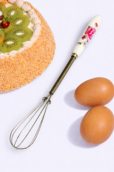 HOMEDEFNE PORSELEN SAPLI ÇELİK ÇIRPICI