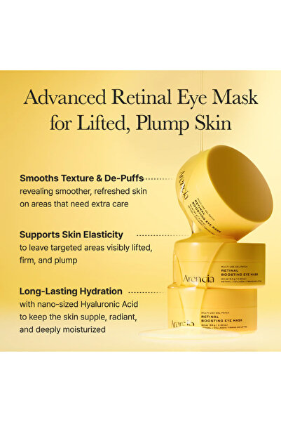 Arencia Retinal Boosting Eye Mask Patch Retinal & Peptides 60 Paches