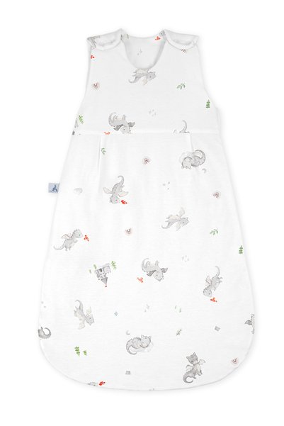 ROOSAC Newborn Modal Cotton Winter Sleeping Bag 2.5 Tog L Dragons Sleeveless 0-6 Months