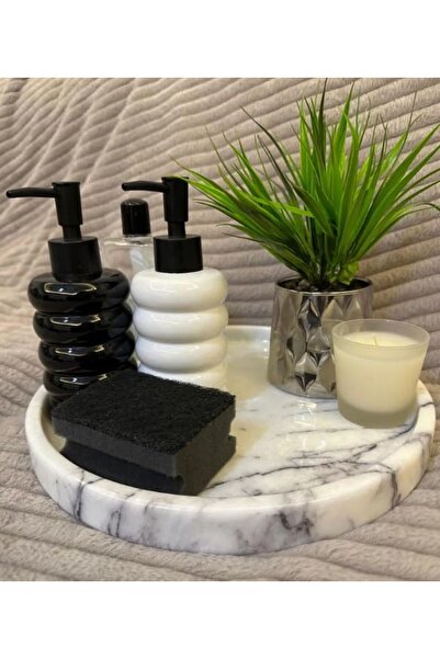 Generic Beige Marble Tray size 28x12x2cm