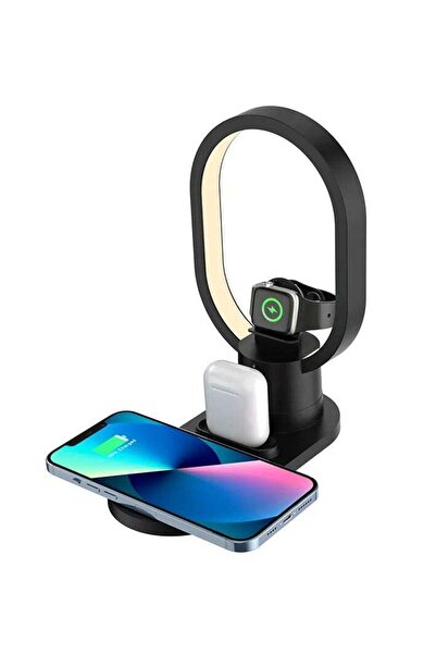 Generic 4 in 1 Fast Wireless Charger With LED Light AY-41
