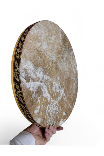 MS müzik İran Erbanesi 55 cm Doğal Deri – Halkalı Bendir El Yapımı Profesyonel