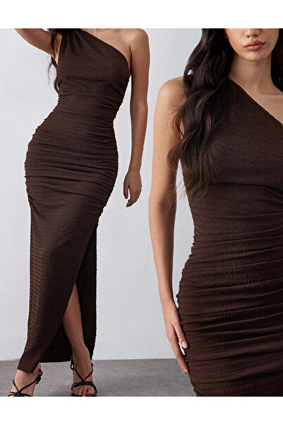 Evendi Long dress, Brown