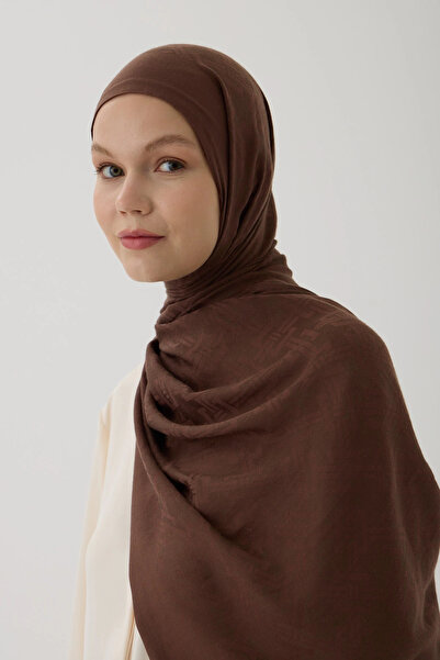 Zeta Group Îmbrăcăminte hijab pentru femei, de sezon, culoare maro, șal jacqu...