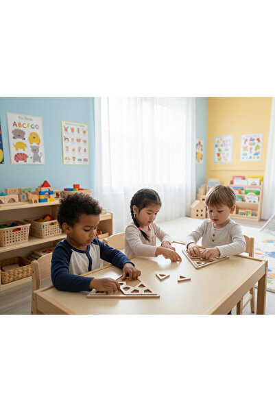 MONTETOYS لعبة الألغاز الهندسية التعليمية من مونتيسوري - مجموعة ألغاز مصنوعة ...