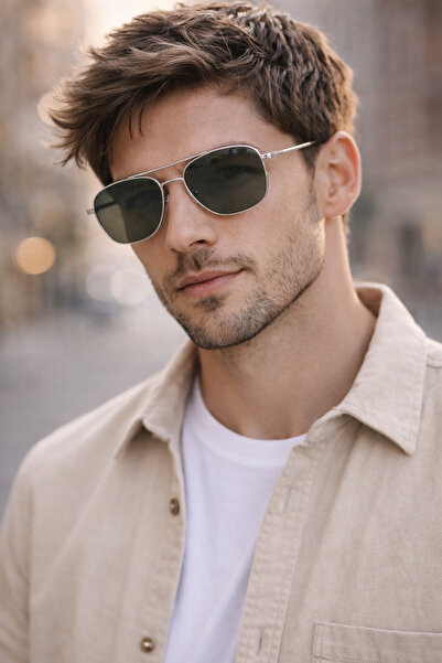 By Donetto Wolf Metal Unisex Sunglasses