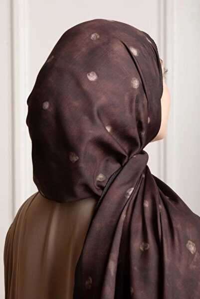 Emare Uzak Bahçe Με σχέδιο Μαλακό Σάλι - Καφέ