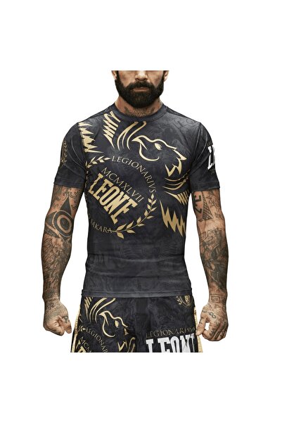 LEONE Men's compression shirt Legionarius-Black/Gold-S