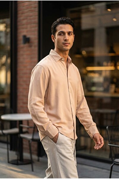 bombe Men's Easy-Iron Oversize Classic Shirt