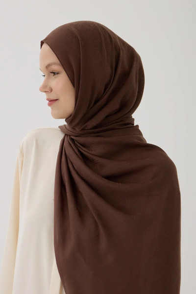 Zeta Group Îmbrăcăminte hijab pentru femei, de sezon, culoare cafea, șal jacq...