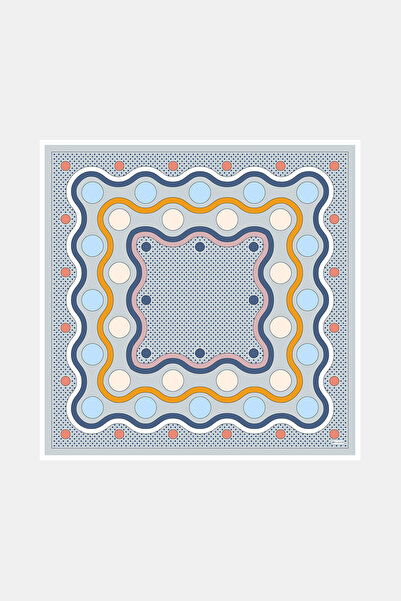 Vakko GÜMÜŞ PUANTİYE TWİLL EŞARP