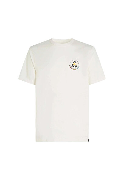 O'Neill Men's T-shirt TRVLR Series Back Print Polygiene-White-S